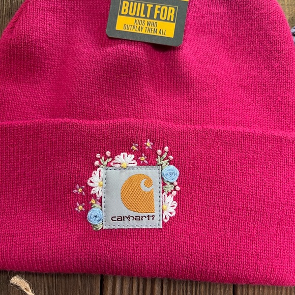 Hand embroidered YOUTH Carhartt Jubilee beanie - Picture 2 of 2